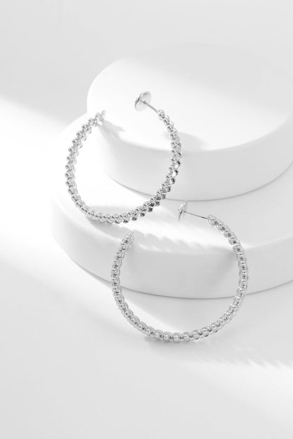 [Royal Jewelry]CLASH HOOP EARRINGS