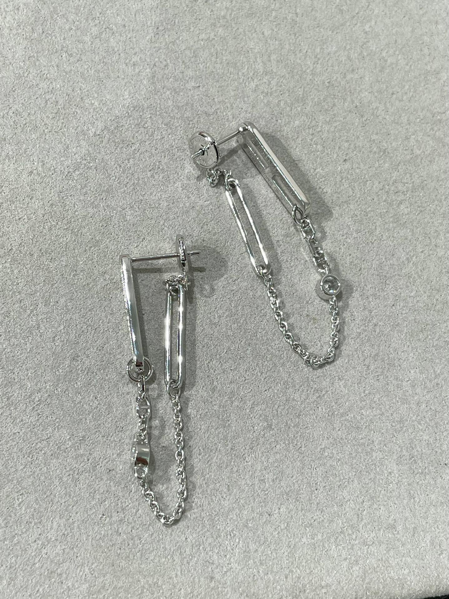 [Royal Jewelry]CHAINE CHAOS DIAMOND DROP EARRINGS