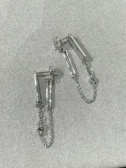 [Royal Jewelry]CHAINE CHAOS DIAMOND DROP EARRINGS