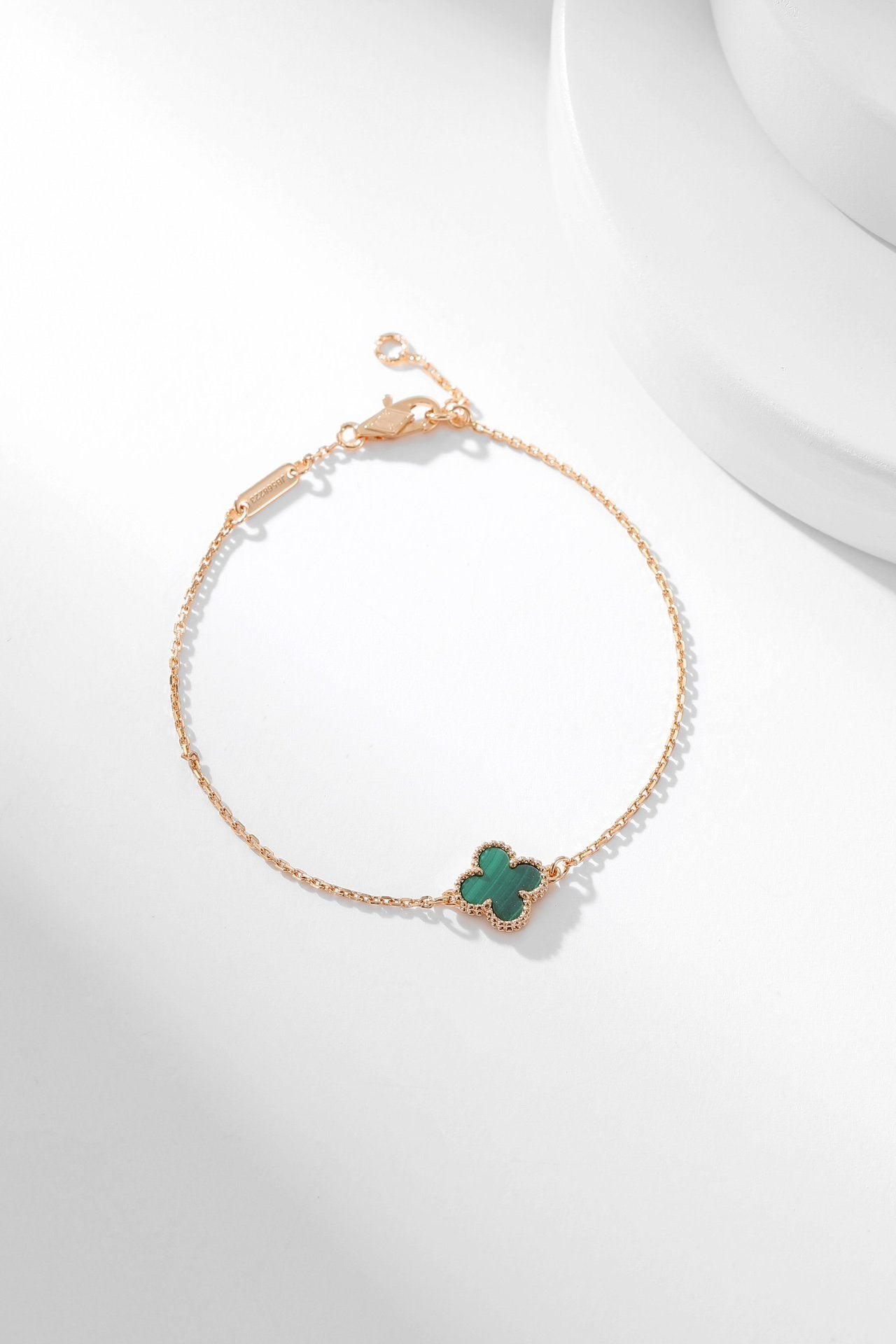 [Royal Jewelry]CLOVER BRACELET MALACHITE 1 MOTIF