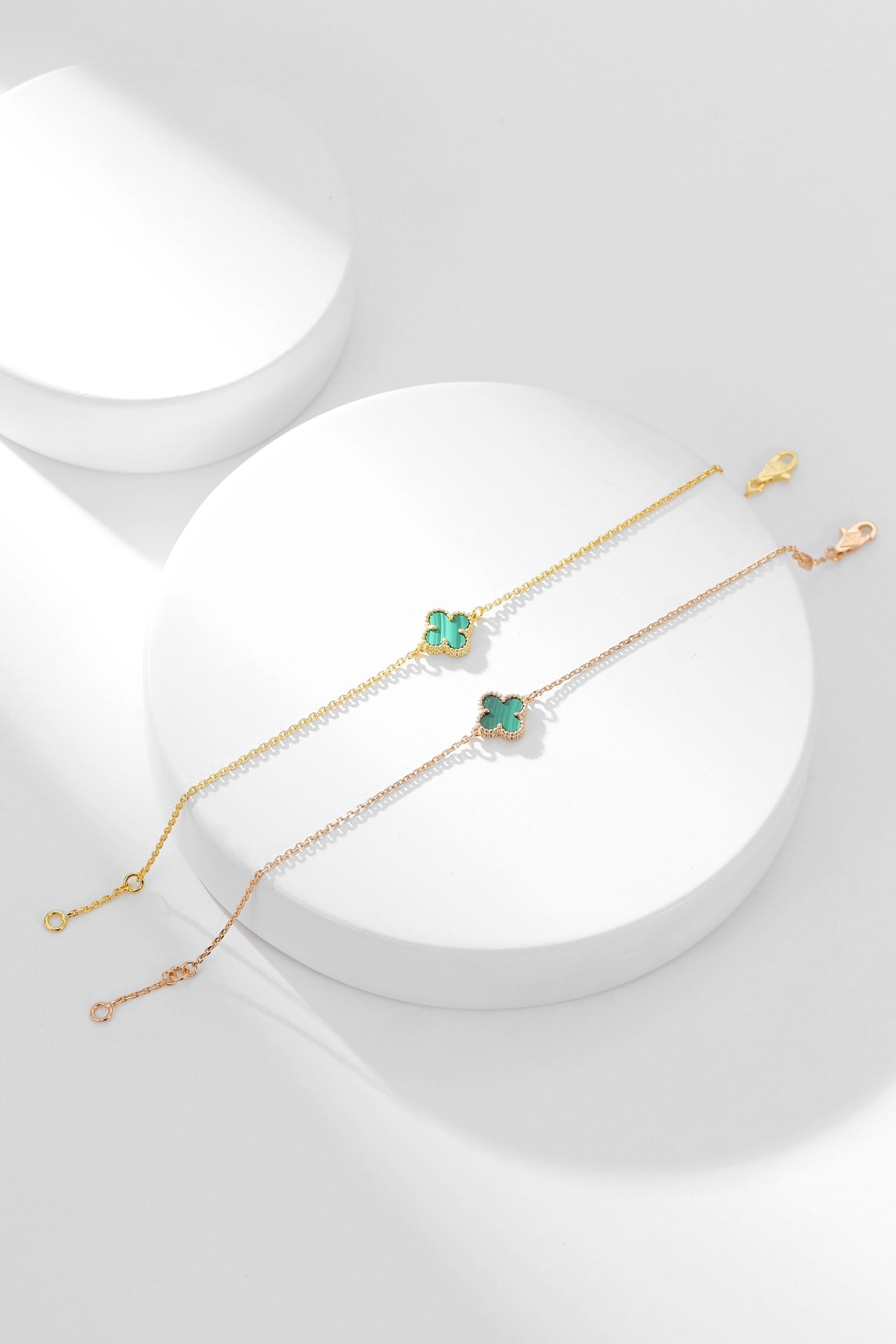 [Royal Jewelry]CLOVER BRACELET MALACHITE 1 MOTIF