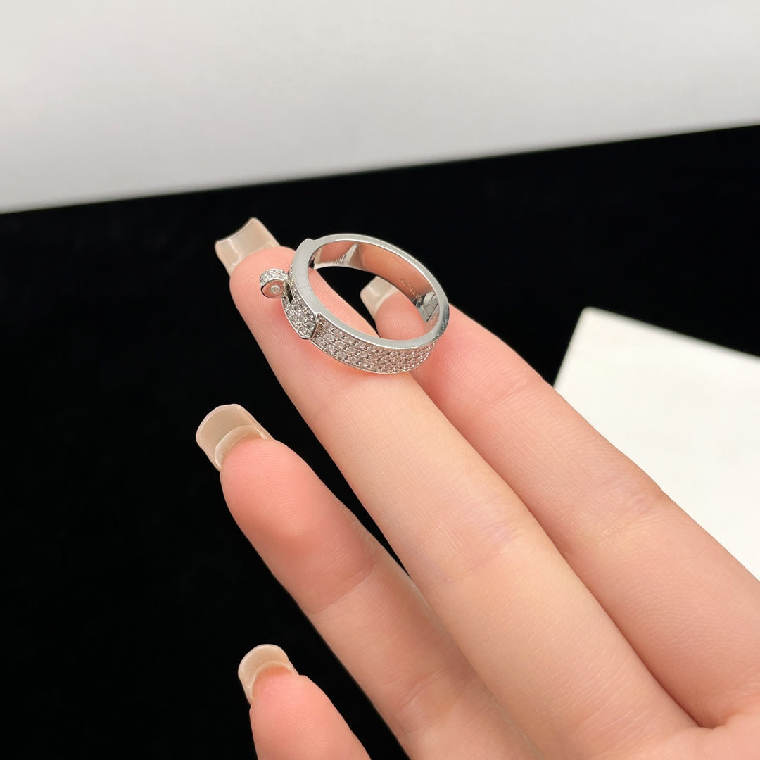 [Royal Jewelry]KELLY SILVER DIAMOND RING
