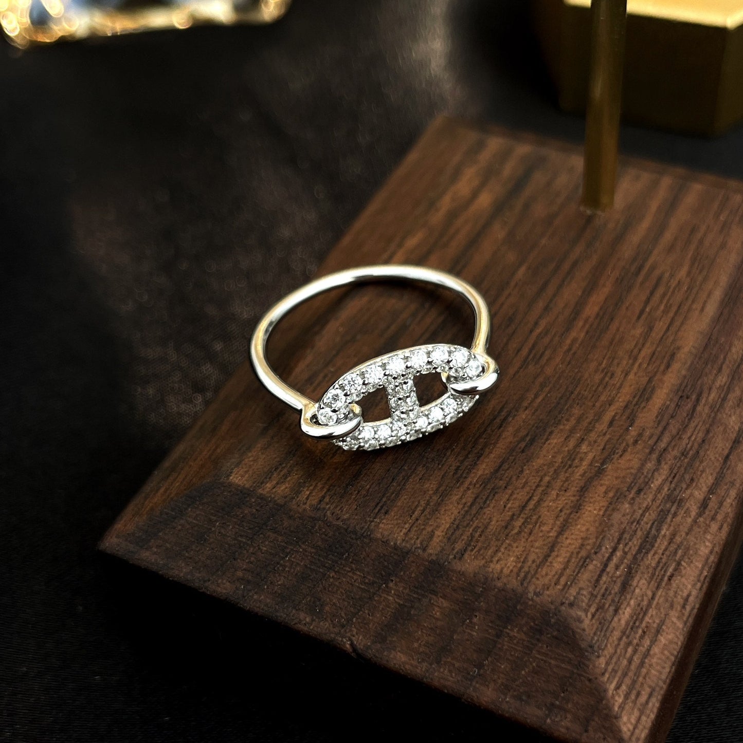 [Royal Jewelry]RONDE SMALL SILVER DIAMOND RING