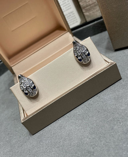 [Royal Jewelry]SERPENT DIAMOND STUD EARRINGS