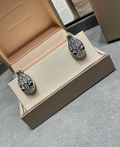 [Royal Jewelry]SERPENT DIAMOND STUD EARRINGS