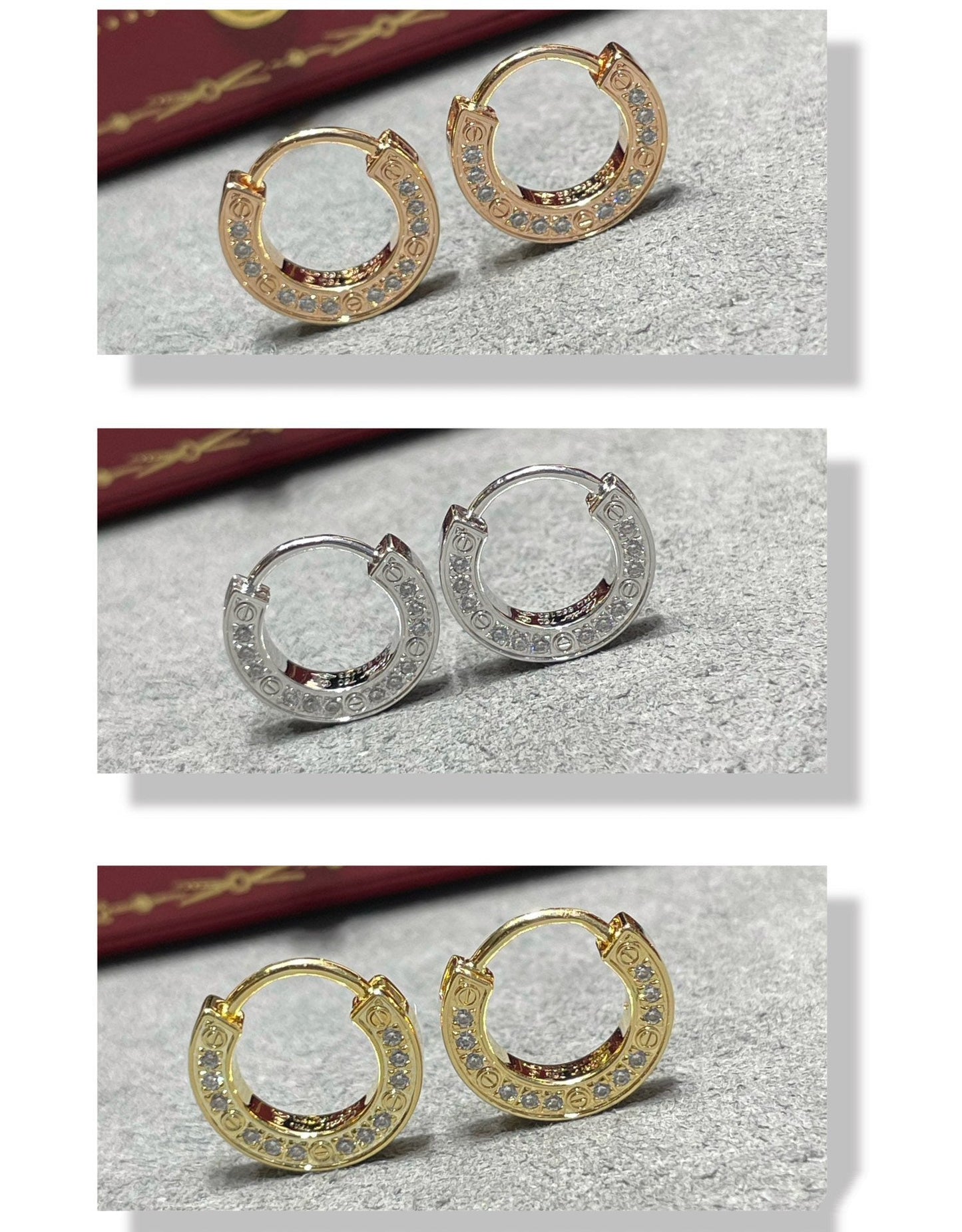[Royal Jewelry]LOVE DIAMOND EARRINGS