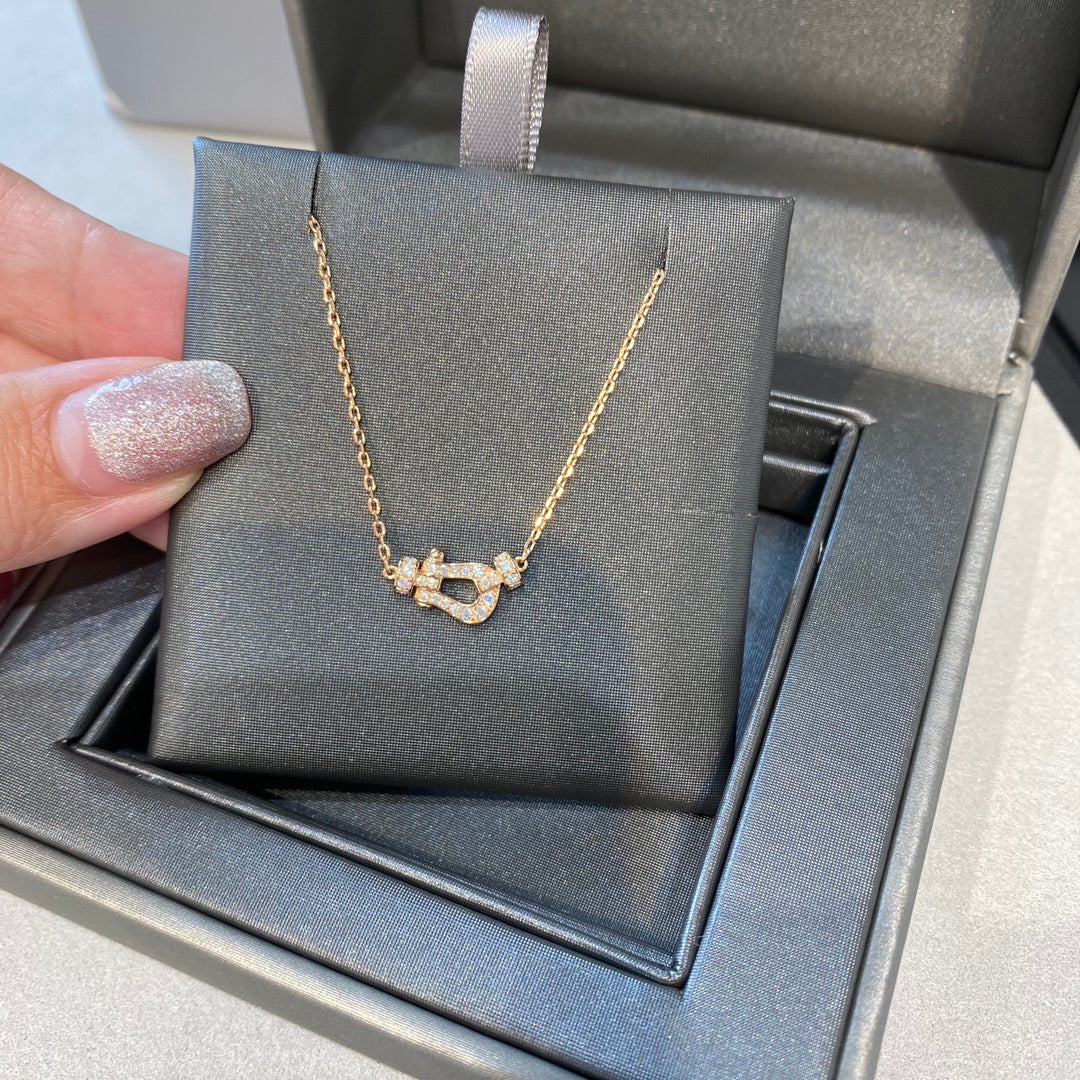 [Royal Jewelry]FORCE 10 DIAMOND PINK GOLD NECKLACE MINI MODEL