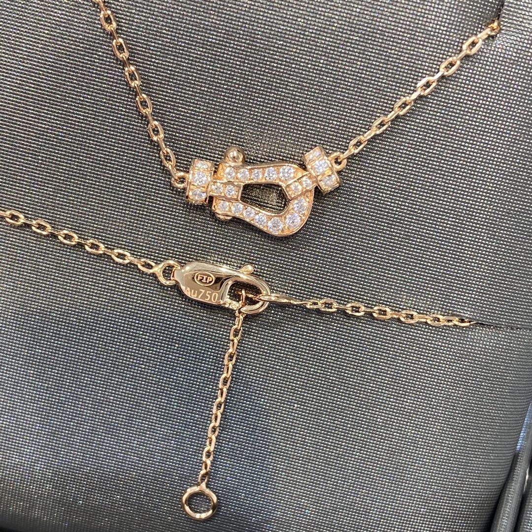 [Royal Jewelry]FORCE 10 DIAMOND PINK GOLD NECKLACE MINI MODEL