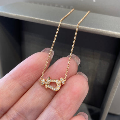 [Royal Jewelry]FORCE 10 DIAMOND PINK GOLD NECKLACE MINI MODEL