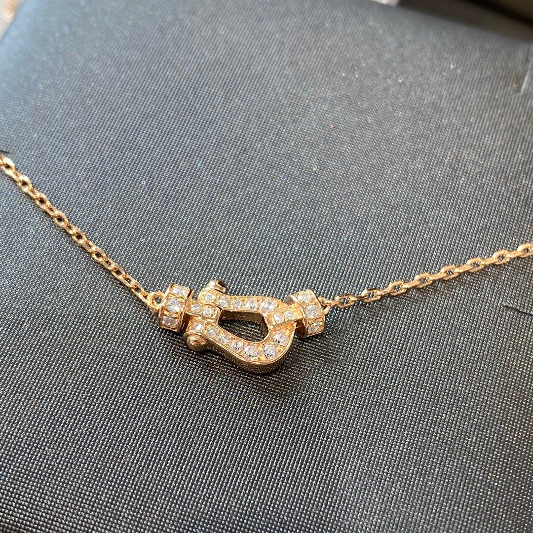 [Royal Jewelry]FORCE 10 DIAMOND PINK GOLD NECKLACE MINI MODEL