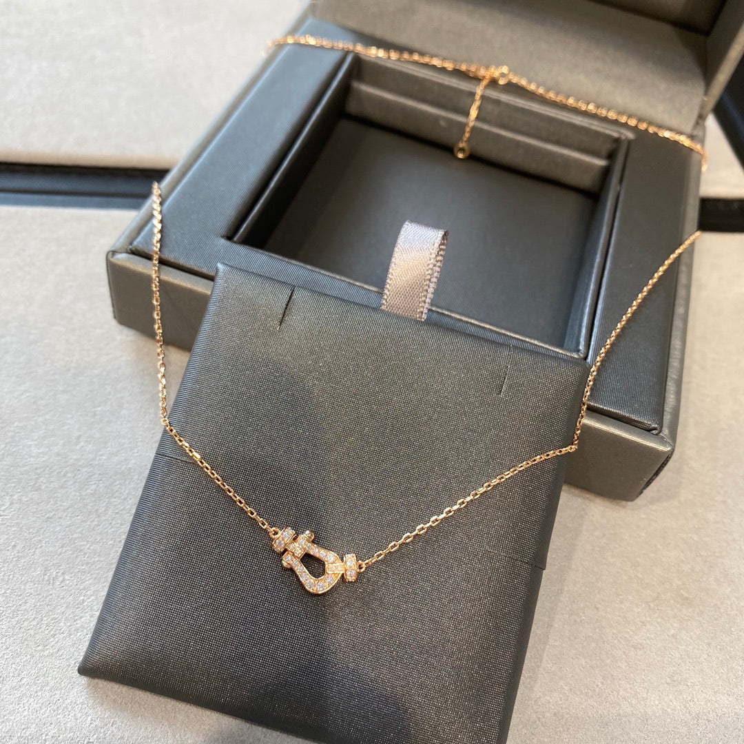 [Royal Jewelry]FORCE 10 DIAMOND PINK GOLD NECKLACE MINI MODEL