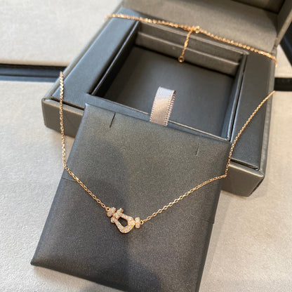 [Royal Jewelry]FORCE 10 DIAMOND PINK GOLD NECKLACE MINI MODEL