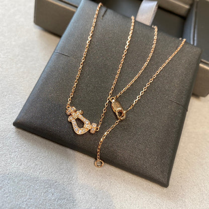 [Royal Jewelry]FORCE 10 DIAMOND PINK GOLD NECKLACE MINI MODEL