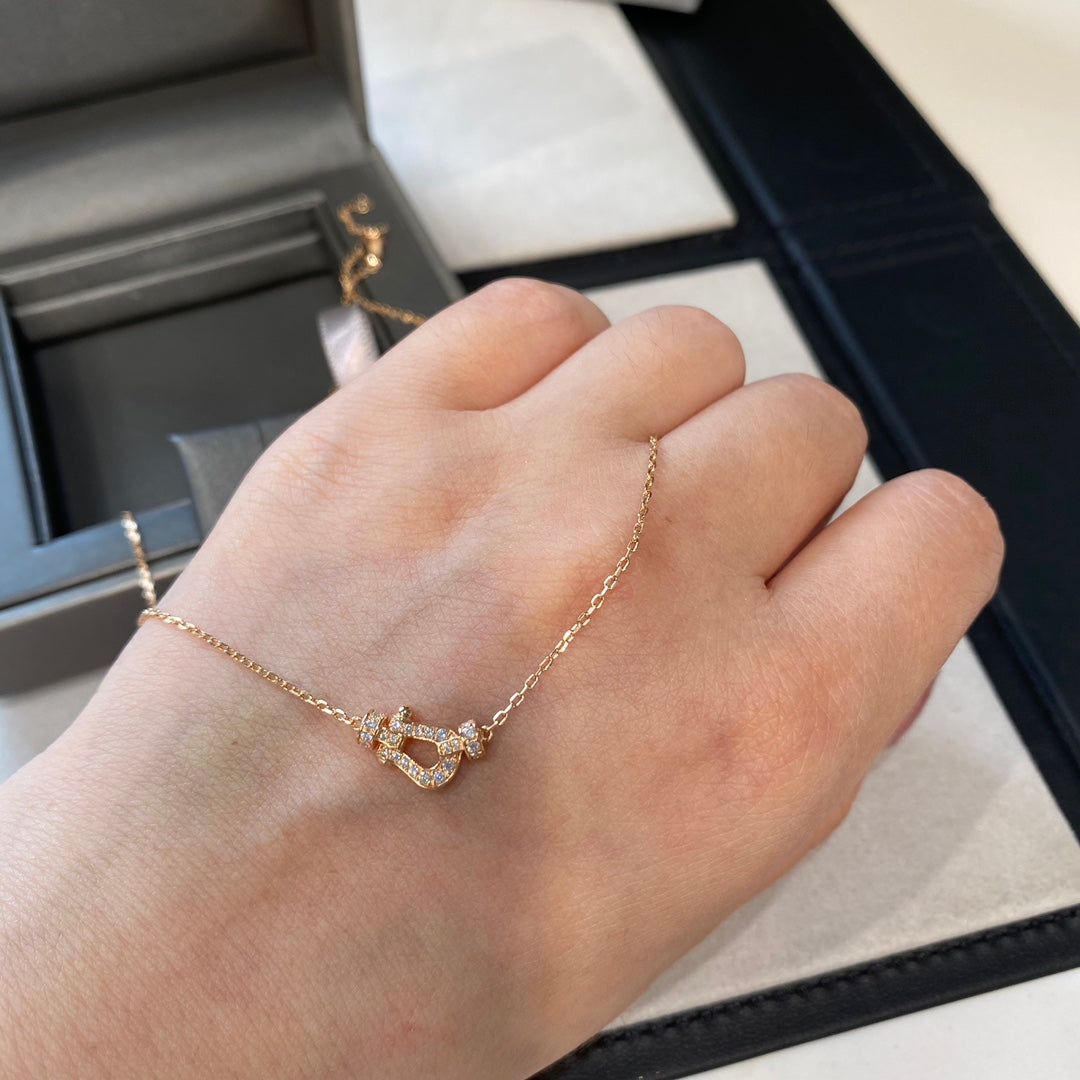 [Royal Jewelry]FORCE 10 DIAMOND PINK GOLD NECKLACE MINI MODEL