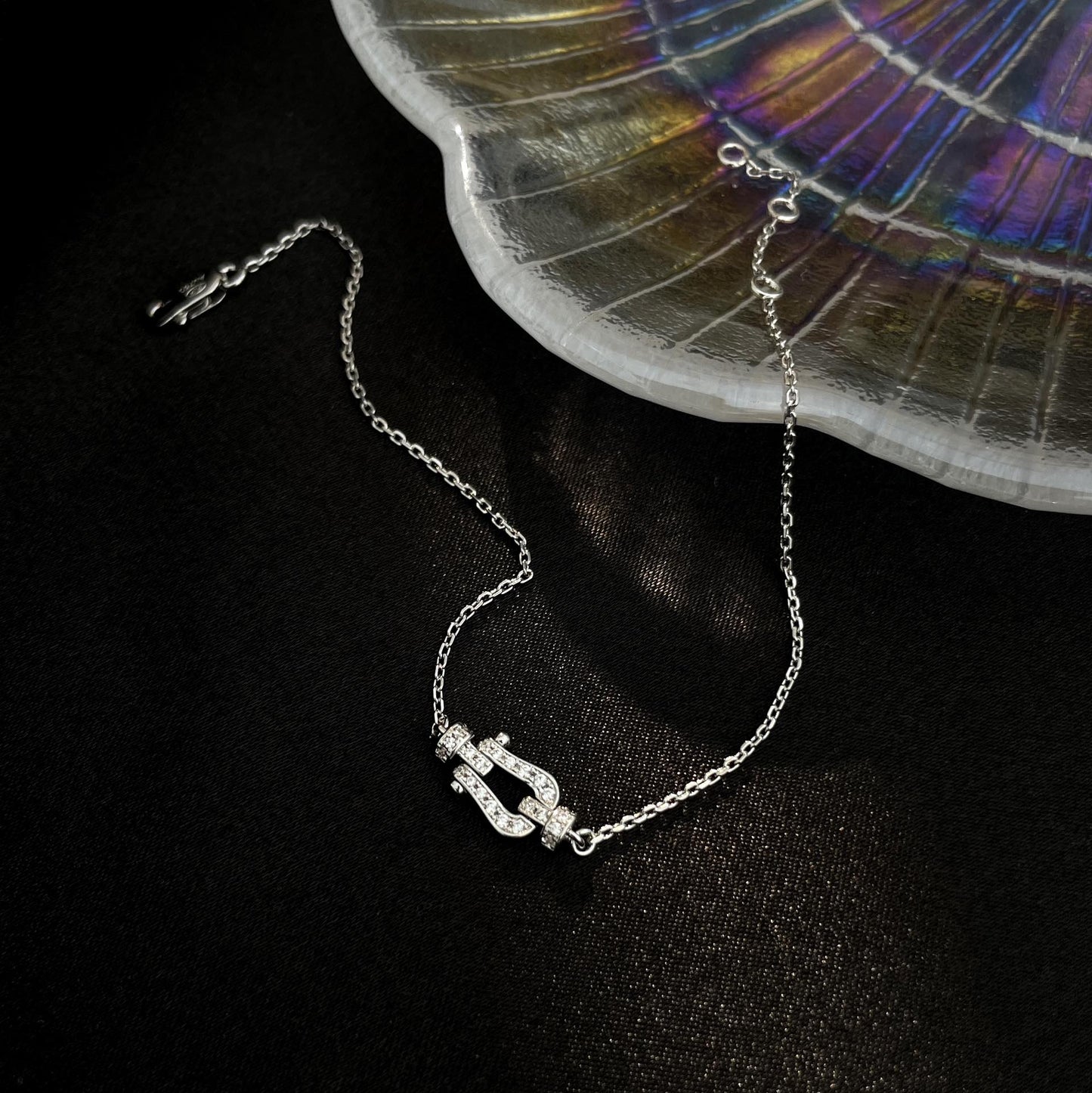 [Royal Jewelry]FORCE 10 FULL DIAMOND BUCKLE CHAIN LINK MINI MODEL