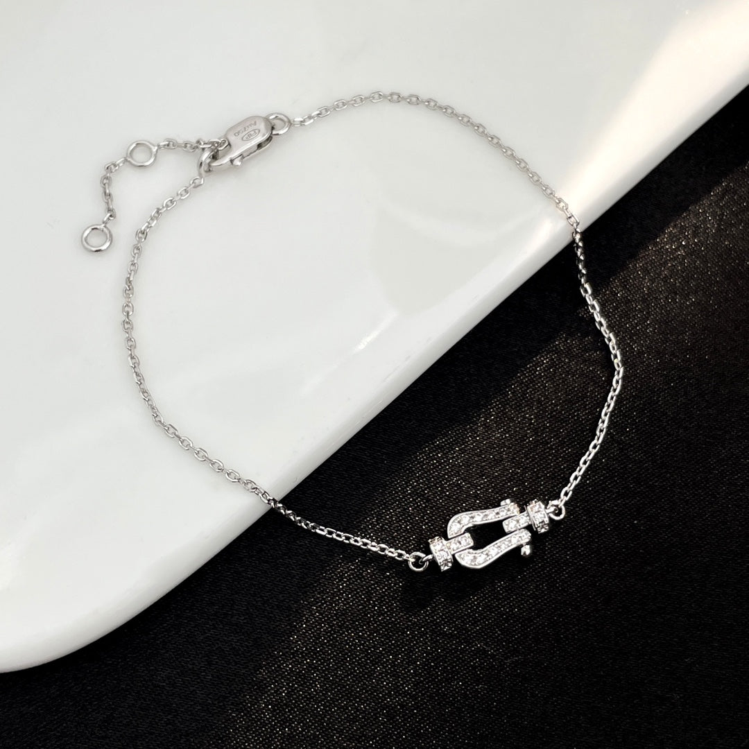 [Royal Jewelry]FORCE 10 FULL DIAMOND BUCKLE CHAIN LINK MINI MODEL
