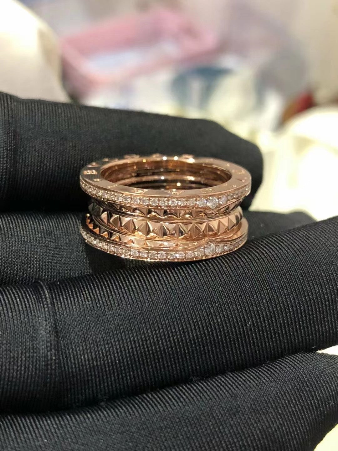 [Royal Jewelry]ZERO 1 ROCK DIAMOND PINK GOLD