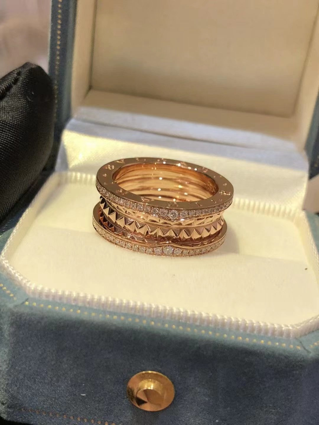 [Royal Jewelry]ZERO 1 ROCK DIAMOND PINK GOLD