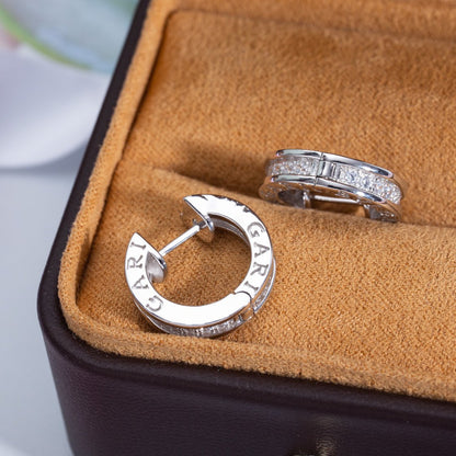 [Royal Jewelry]ZERO 1 MINI SILVER DIAMOND EARRINGS