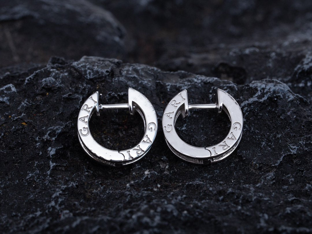 [Royal Jewelry]ZERO 1 MINI SILVER DIAMOND EARRINGS