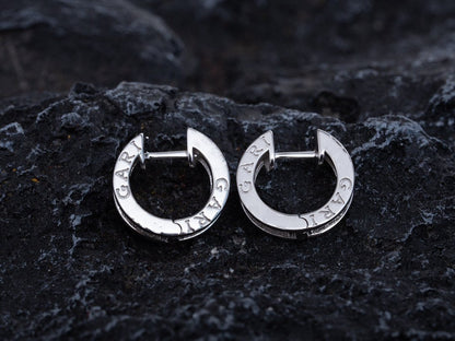 [Royal Jewelry]ZERO 1 MINI SILVER DIAMOND EARRINGS