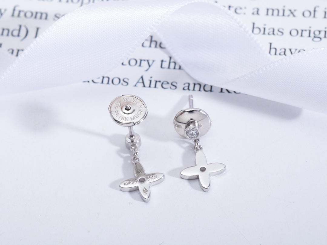 [Royal Jewelry]VIDYLLE SILVER DIAMOND MINI DROP EARRINGS