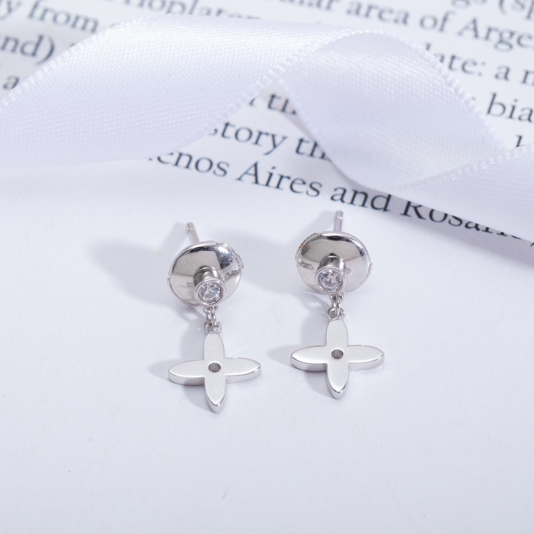 [Royal Jewelry]VIDYLLE SILVER DIAMOND MINI DROP EARRINGS