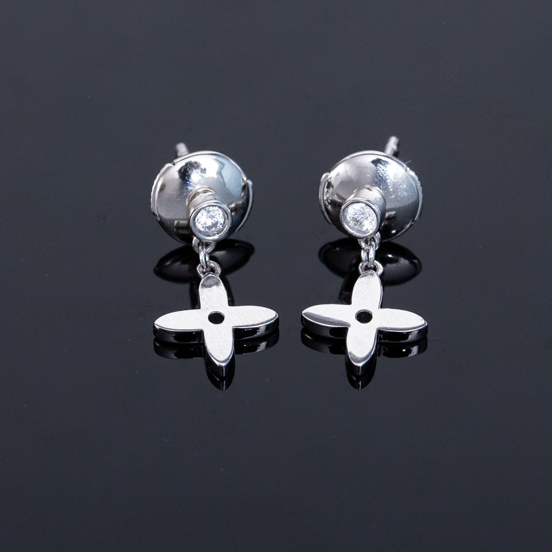 [Royal Jewelry]VIDYLLE SILVER DIAMOND MINI DROP EARRINGS