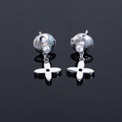 [Royal Jewelry]VIDYLLE SILVER DIAMOND MINI DROP EARRINGS