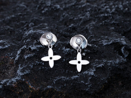 [Royal Jewelry]VIDYLLE SILVER DIAMOND MINI DROP EARRINGS