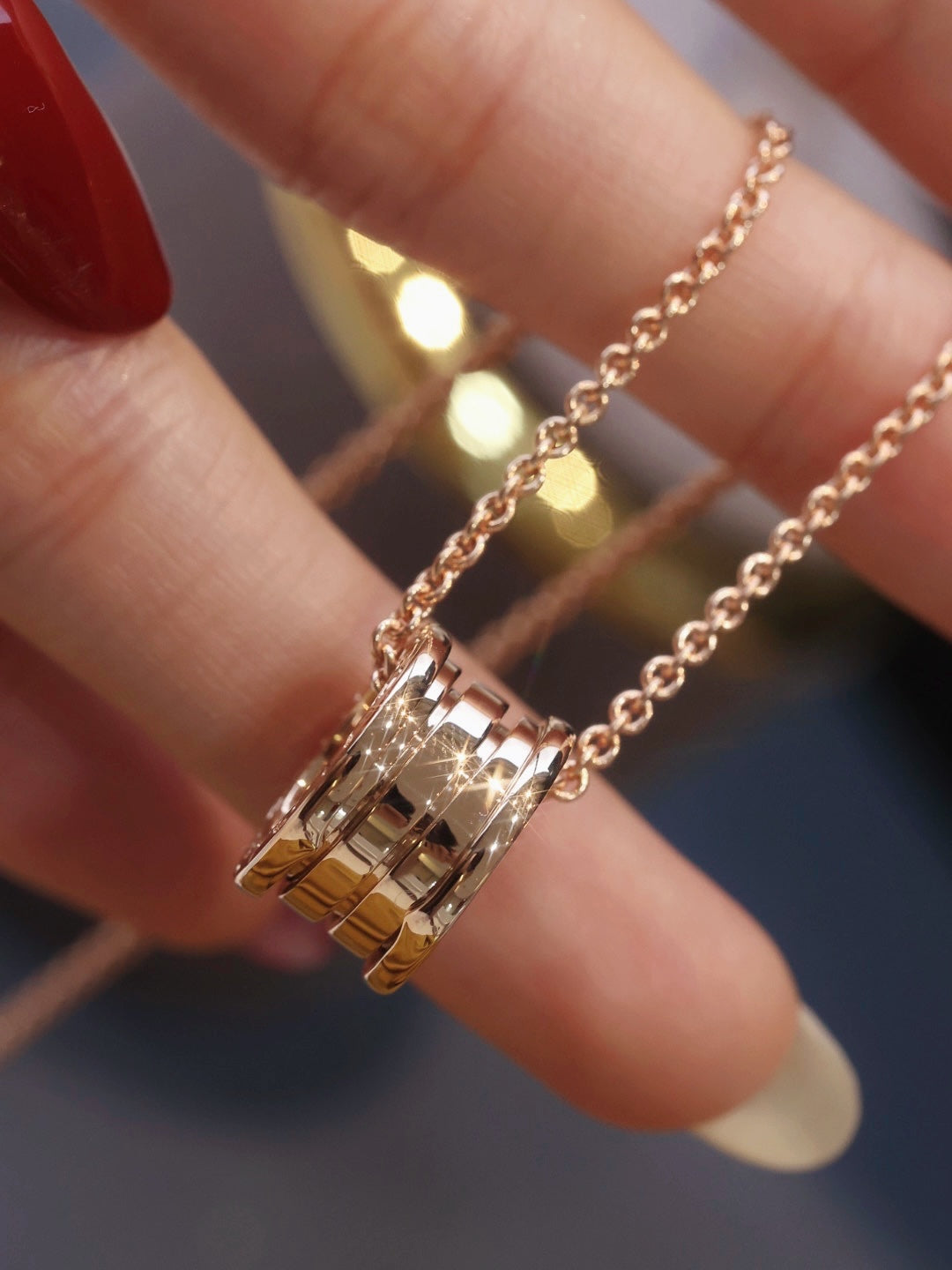 [Royal Jewelry]ZERO 1 PINK GOLD NECKLACE