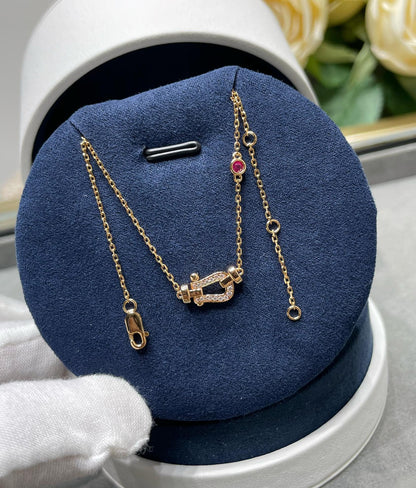 [Royal Jewelry]FORCE 10 DIAMOND PINK GOLD NECKLACE