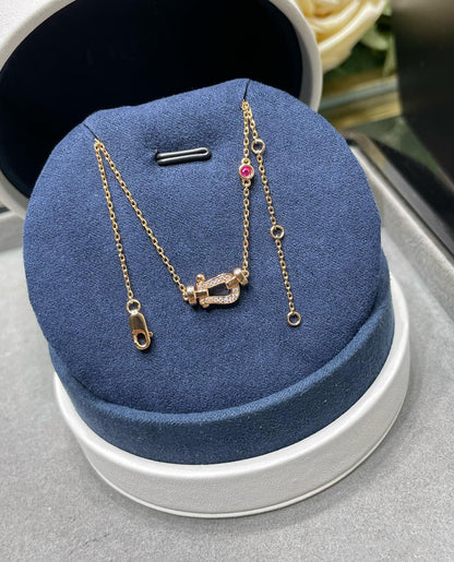 [Royal Jewelry]FORCE 10 DIAMOND PINK GOLD NECKLACE