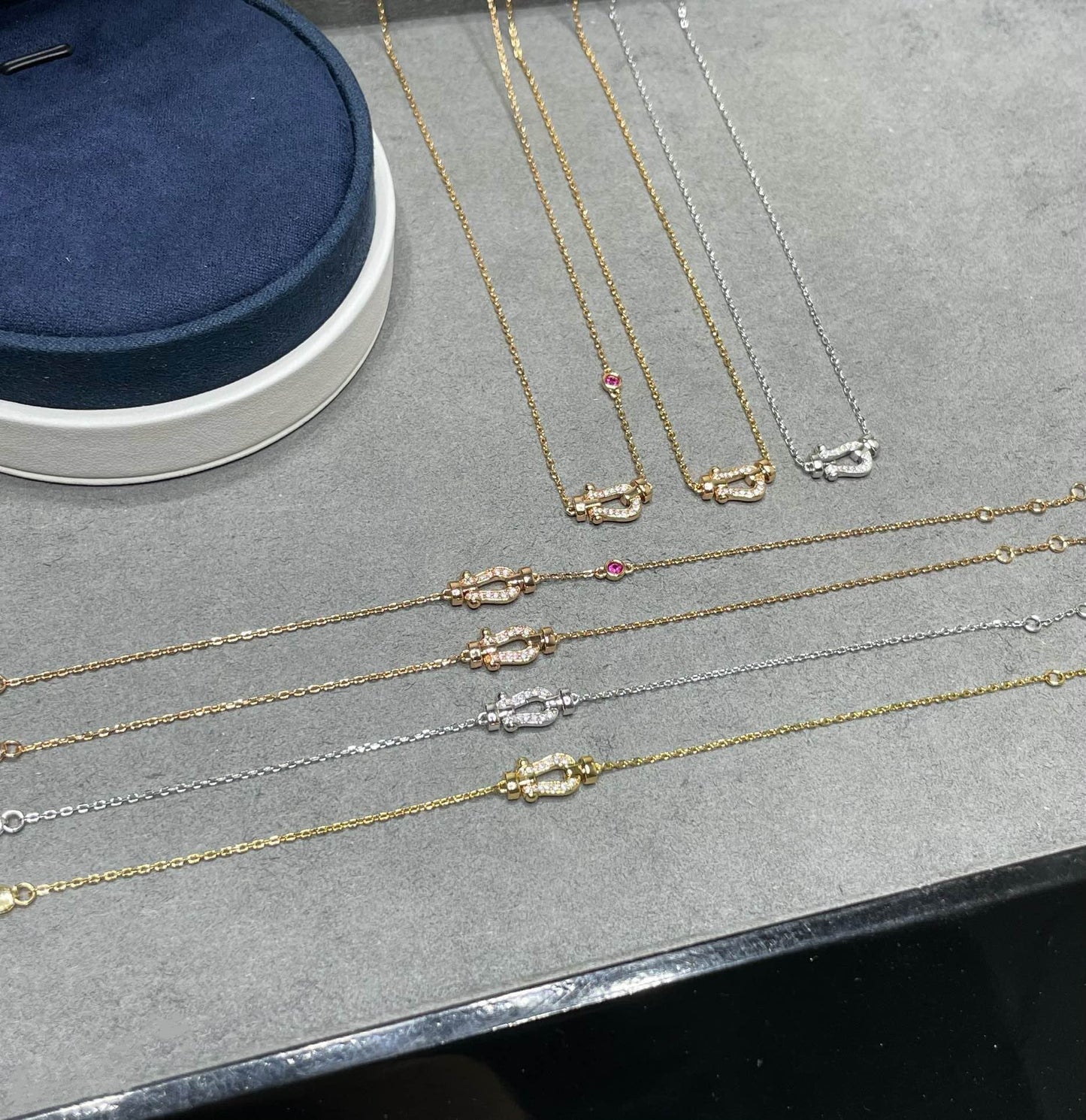 [Royal Jewelry]FORCE 10 DIAMOND PINK GOLD NECKLACE