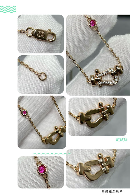 [Royal Jewelry]FORCE 10 DIAMOND PINK GOLD NECKLACE
