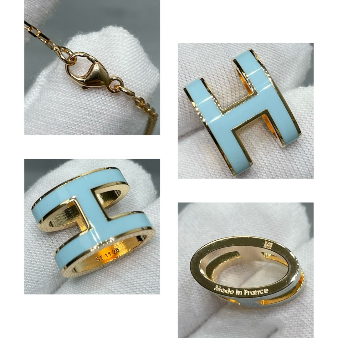 [Royal Jewelry]POP H SKY BLUE NECKLACE