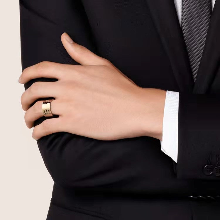 [Royal Jewelry]LOVE 11MM LARGE RING