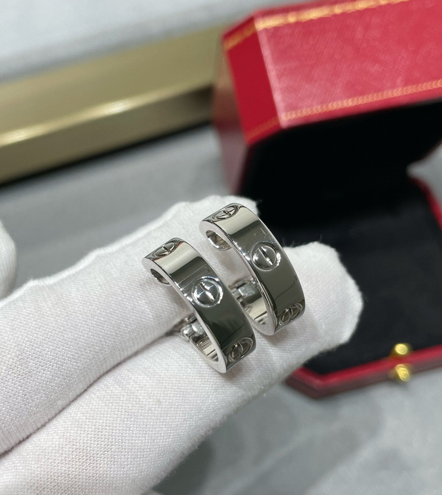 [Royal Jewelry]LOVE 5.5MM EARRINGS