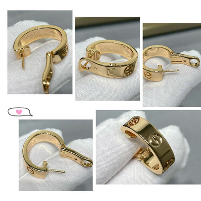 [Royal Jewelry]LOVE 5.5MM EARRINGS