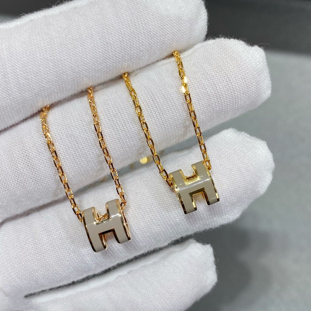 [Royal Jewelry]MINI POP H NECKLACE
