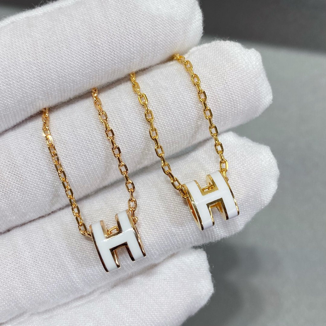 [Royal Jewelry]MINI POP H NECKLACE
