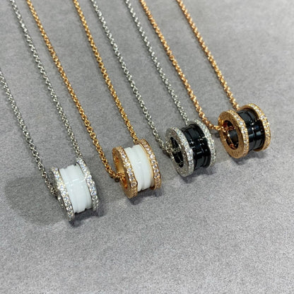 [Royal Jewelry]ZERO 1 DIAMOND CERAMIC NECKLACE