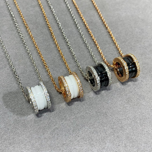 [Royal Jewelry]ZERO 1 DIAMOND CERAMIC NECKLACE