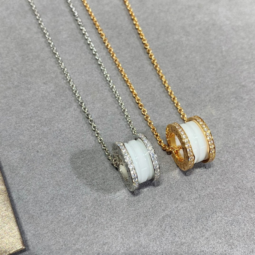 [Royal Jewelry]ZERO 1 DIAMOND CERAMIC NECKLACE