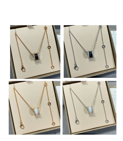 [Royal Jewelry]ZERO 1 DIAMOND CERAMIC NECKLACE