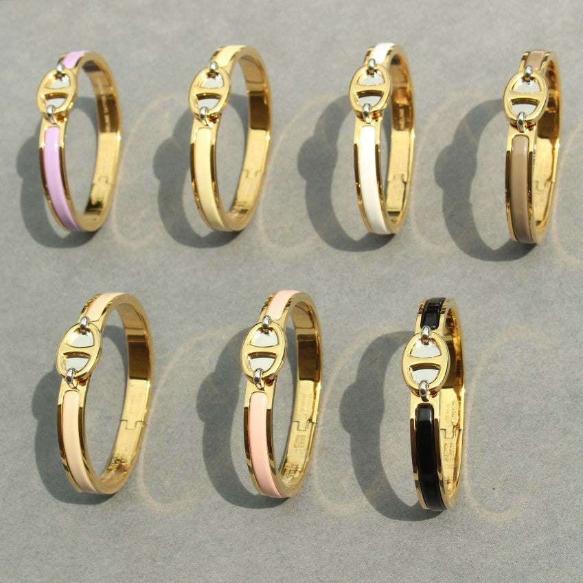 [Royal Jewelry]CLIC CHAINE GOLD BRACELET