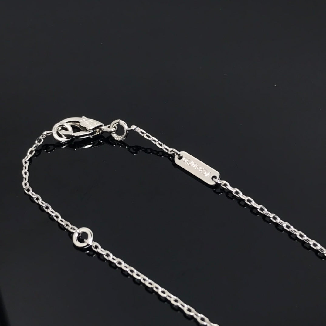 [Royal Jewelry]CLOVER PIETERSITE SILVER LONG NECKLACE