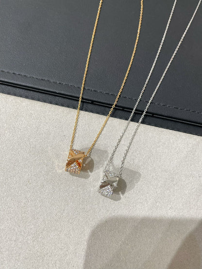 [Royal Jewelry]LIENS EVIDENCE DIAMOND PAVED NECKLACE