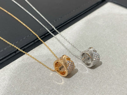 [Royal Jewelry]LIENS EVIDENCE DIAMOND PAVED NECKLACE