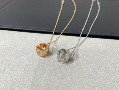 [Royal Jewelry]LIENS EVIDENCE DIAMOND PAVED NECKLACE